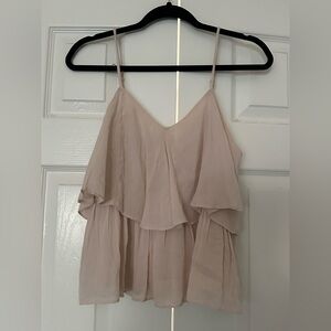 Dusty Pink Layered chiffon Top